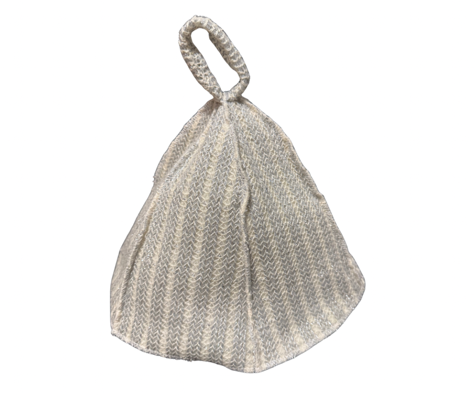 100% cotton hand made sauna hat